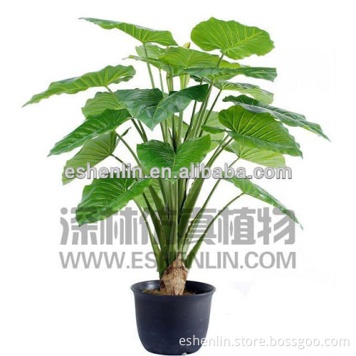 Artificial alocasia plant/fake plant alocasia bonsai